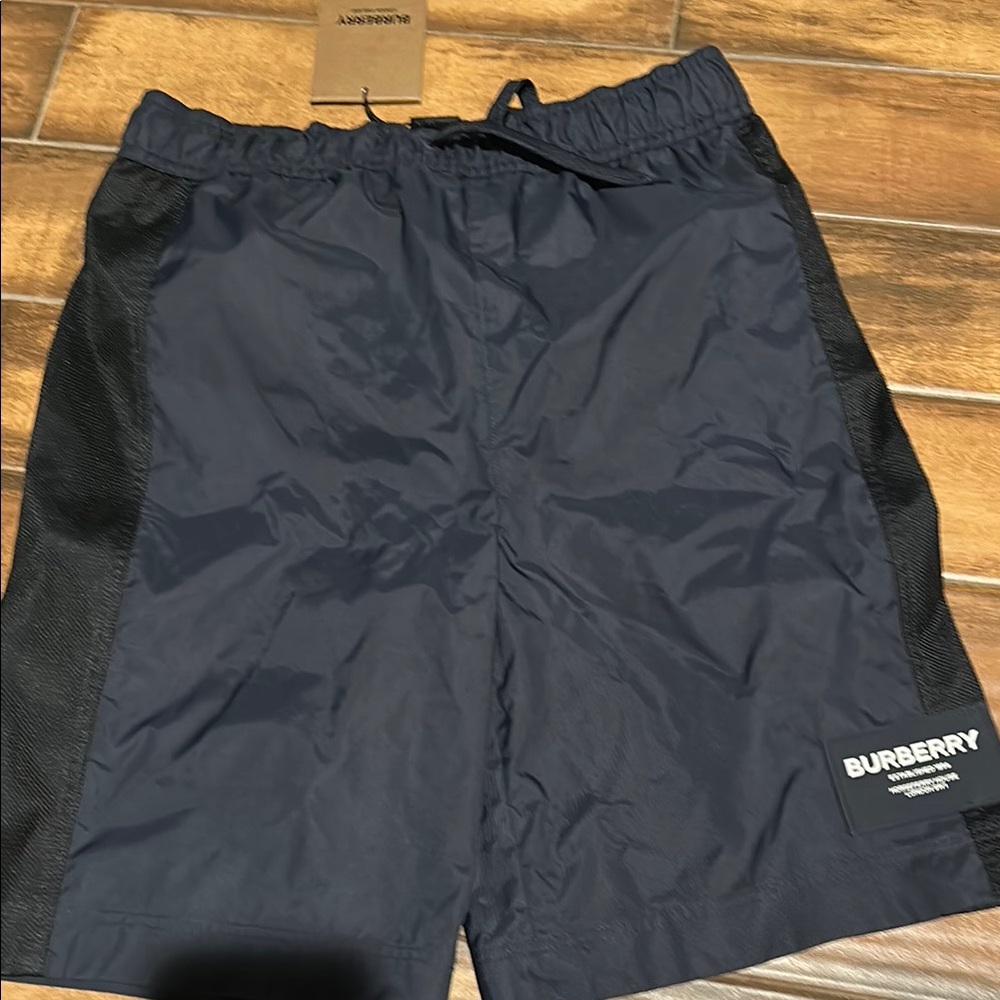 Burberry Dark Blue Boys Swim Trunks size 12 NWT